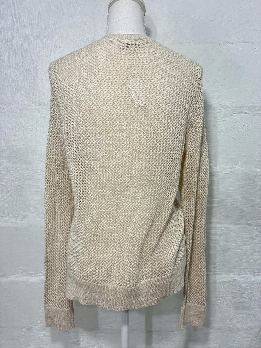 LOFT OPEN KNIT BUTTON CARDIGAN NEW WITH TAG